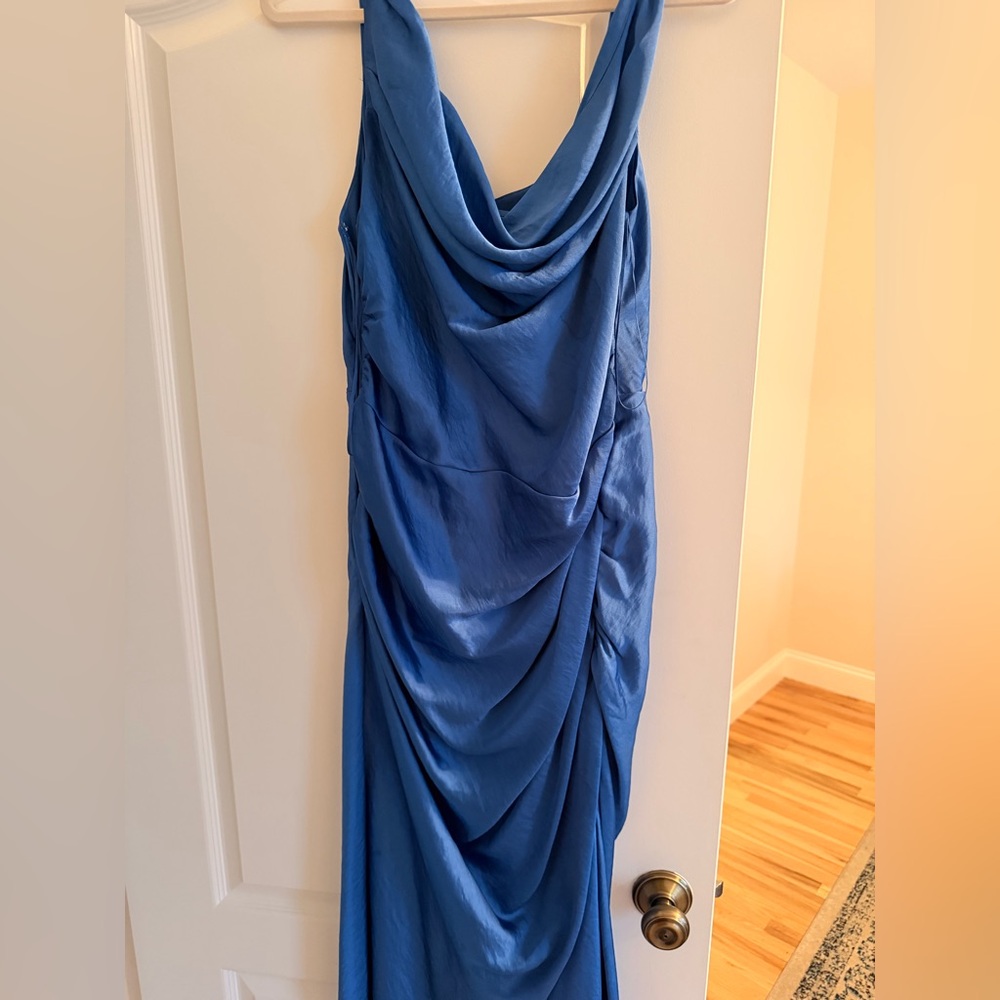 Abercrombie Blue Draped Dress